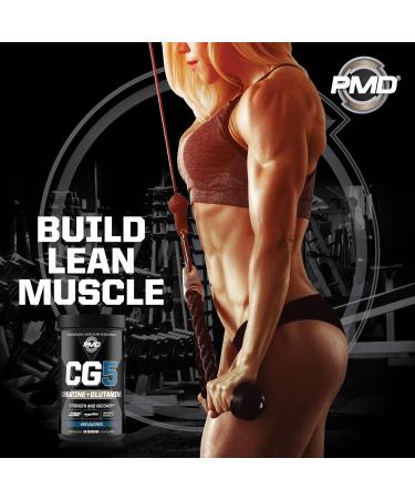 PMD Sports CG5 - Premium Creatine and L-Glutamine Powder (60 Servings) & PMD Sports BCAA Stim Free Amino Acids for Enhanced Recovery Blue Razz (30 Servings) - Buy Online on GoSupps.com