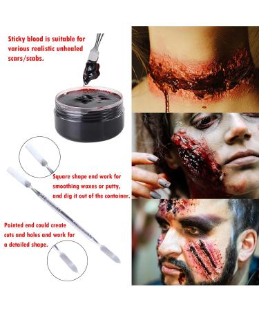 Buy Special Effects SFX Halloween Makeup Kit - Fake Blood Bruise Palette Scar Wax & Tools for Costume & Theatre | International Shipping Available - Buy Online on GoSupps.com