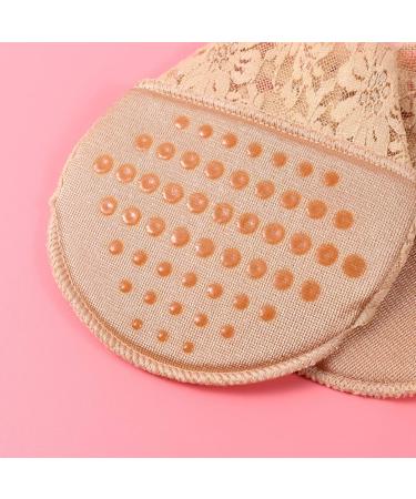 Shop HEALLILY Women's Beige Lace Non-Slip Half Socks | Breathable Seamless Toe Toppers | High Arch Support - International Shipping Available - Buy Online on GoSupps.com