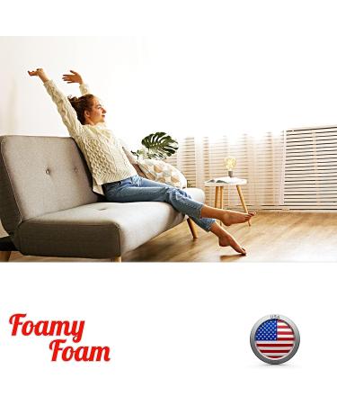 High Density Upholstery Foam Cushion Replacement - 2x24x72 (1 Pack) - Buy Online on GoSupps.com