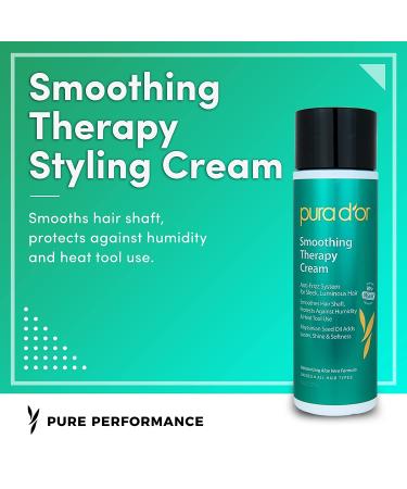 Pura Dâ€™or Smoothing Therapy Cream 8 fl oz - Frizz Control & Moisture Lock - Buy Online on GoSupps.com
