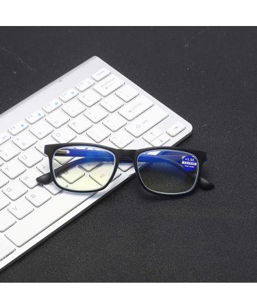 MMOWW 3-Pack Reading Glasses for Men & Women | Anti-Blue Light Computer Glasses with Spring Hinges - +3.0 Power - Buy Online on GoSupps.com