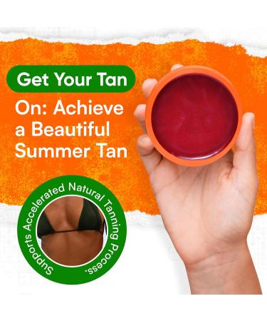 Tanning Accelerator Gel 350ml Carotene Natural Extract Sun Cream & Lotion for All Skin Types Carrot Oil Formula for Even Beautiful Tan SPF 0 - Buy Online on GoSupps.com