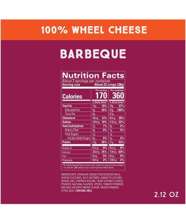 Whisps Barbeque Cheese Crisps 2.12 oz - Flavorful Low-Carb Snack - Buy Online on GoSupps.com