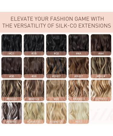 Curly Clip in Hair Extensions 22 Inches - 4PCS/11Clips - Synthetic Fiber - Full Head Wavy Hair Pieces - Curly #Black Brown - Women's Hair Extensions - Buy Online on GoSupps.com