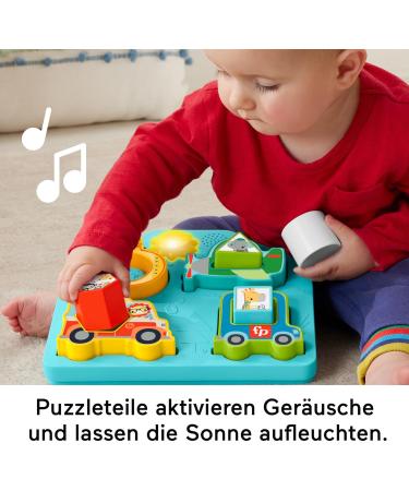 Buy Fisher-Price Vehicle Puzzle - Interactive Form Sorting Toy with 40 Songs & Lights | Ages 9+ Months - International Shipping - Buy Online on GoSupps.com