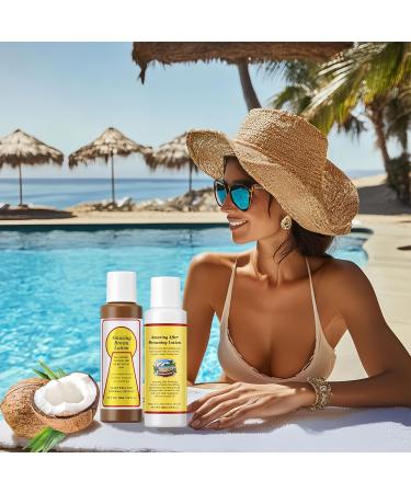 Melemando Amazing Browning Lotion All Natural Moisturizing Formula Fast Dark Tan for All Skin Types(02) - Buy Online on GoSupps.com