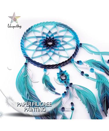 Uniquilling Paper Quilling Kit for Adults - DIY Modern Wall Art Dreamcatcher Kit - 16x20in - Buy Online on GoSupps.com