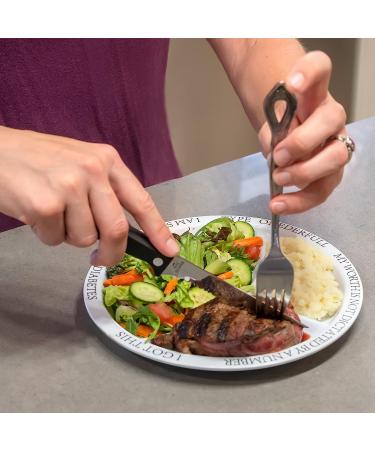 Diabetic Portion Control Plates x 2 - Manage Blood Sugar with Ease - Buy Online on GoSupps.com