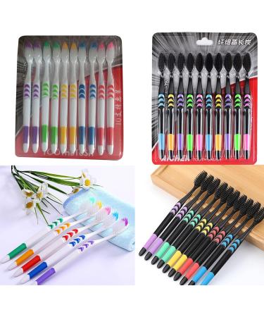 Ultrafine Soft Bristles Travel Toothbrush Set - Portable & Eco-Friendly Hygiene Solution for Adults - Buy Online on GoSupps.com