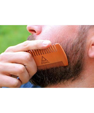 Compact Beard Grooming Kit - Travel Beard Care Set with Comb Scissors & Stainless Steel Mirror in a Pocket-Sized Nylon Zip Pouch. UK-Made. - Buy Online on GoSupps.com