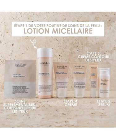 Jean & Len Regenerating Micellar Lotion Argan Oil & Retinol for first wrinkles to promote natural skin regeneration paraben & silicone free vegan 200 ml - Buy Online on GoSupps.com