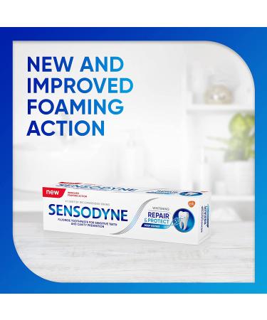 Buy Sensodyne Repair & Protect Whitening Toothpaste - 2 Pack for Sensitive Teeth & Cavity Prevention - Buy Online on GoSupps.com