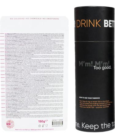  WOW TEA WOW TEA - Herbal Tea for Weight Loss | Detoxifying Tea - Body Cleansing and Bloating Relief | Ayurveda Wellness Tea + Tea Thermos with Infuser - 150g + 500ml | 100% Natural | Made in the EU - Buy Online on GoSupps.com