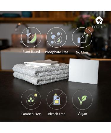 EcoHut Laundry Sheets - Non Bio Laundry Detergent Sheets - 32 to 64 Loads- Laundry Sheets Detergent - Eco Laundry Detergent UK - Travel Laundry Detergent - Laundry Strips Peony 32 Count (Pack of 1) - Buy Online on GoSupps.com