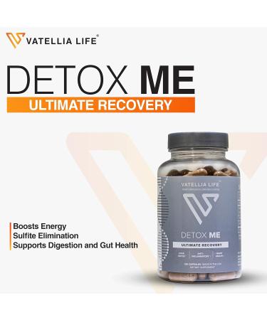 Detox Me Energy Boosting Supplement - Supports Digestion & Gut Health with Vitamin K2 B12 & Folate - 120 Count for Men & Women - 60 Day Supply - Buy Online on GoSupps.com
