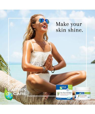 Earth's Care Tea Tree Oil Balm 0.12 oz - Natural Healing & Skin Relief - Buy Online on GoSupps.com