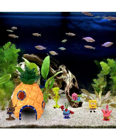 Lacets 7 PCs Aquarium Decoration - Pineapple Ornaments for Fish Tanks & Underwater Landscapes | International Shipping - Buy Online on GoSupps.com
