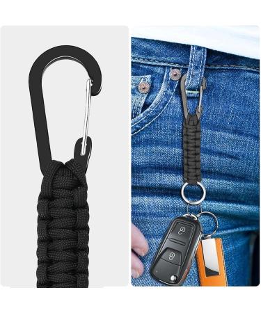 RTBRCG Paracord Keychain Set - Durable Lanyard with D Ring Karabiner for Work Fire Fitness Camping & Travel - Perfect Everyday Accessory - Buy Online on GoSupps.com