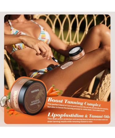 Intensive Tanning Gel Self Tanner Tanning Lotion Gradual Tanning Moisturizer Browning & Bronzing Tan Accelerator Sunless Tanner for Fake Tan for Women Men Coconut Aroma 3.38 Fl Oz Medium to Dark - Buy Online on GoSupps.com
