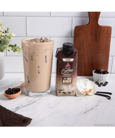 Atkins Iced Coffee Vanilla Latte Protein Shake 15g Protein Low Glycemic 4g Net Carb 1g Sugar Keto Friendly (Pack of 2) - Buy Online on GoSupps.com