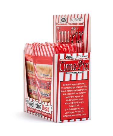 Cinna-Pix Cinnamon Toothpicks 24 Count - Old Fashioned Oral Care Essential - Buy Online on GoSupps.com