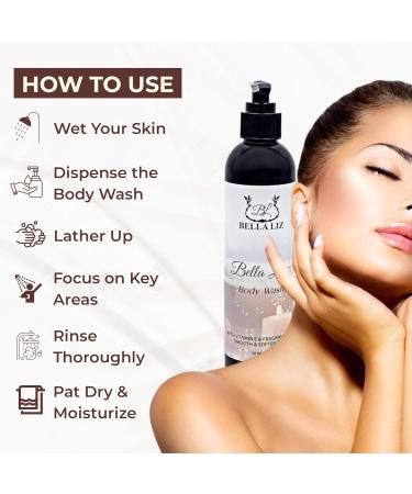 BELLA LIZ Body Wash 8oz Hydrating Cleanser for Sensitive & Dry Skin Nourishing Shower Gel with Soothing Formula for Soft Smooth Skin Care (Lavender) - Buy Online on GoSupps.com