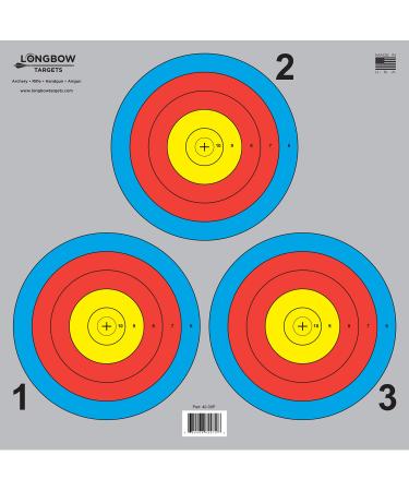 Archery 5 SPOT & 3 SPOT Vegas Targets by Longbow 8, 20, 50 & 200 Packs 3 Spot (20 Pack)