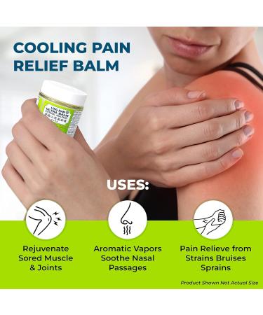 Ultra Balm External Analgesic for Pain Relief | Cooling Solution for Backache Arthritis Strains & Muscle Pain (Pack of 2 0.7oz/19.8g) - Exp 2025 - Buy Online on GoSupps.com