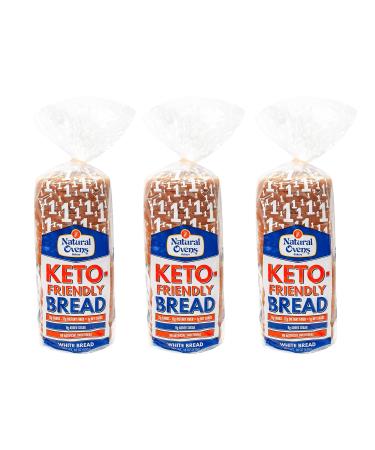 Natural Ovens Bakery Keto-Friendly White Bread 3 Loaves - 1 Net Carbs, 40 Calories a Slice - Buy Online on GoSupps.com