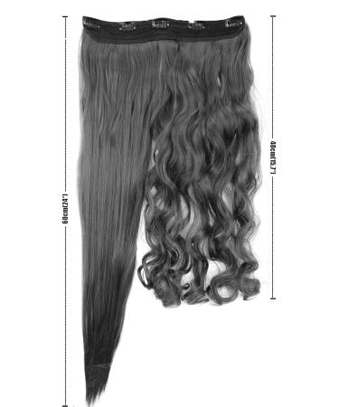 CAISHA 5 Clips 60cm Colorful Clip-In Hair Extensions - Heat Resistant Wavy/Straight Pink Mix - Buy Online on GoSupps.com