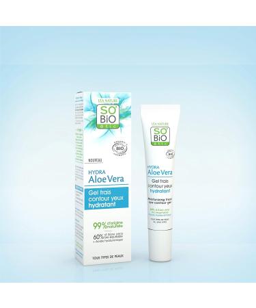 So'BiO tic Fresh Eye Contour Gel 0.5 fl oz - Organic Moisturizing Cream for Under Eye Bags, Dark Circles & Wrinkles - Buy Online on GoSupps.com
