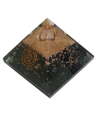 Orgone Pyramid Large Black Tourmaline Crystal Energy Generator EMF Protection Meditation Healing
