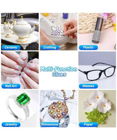 B7000 Clear Jewelry Glue | Cridoz 3.7 fl oz Craft Adhesive with Precision Tip | Multi-Function Fabric Glue for Rhinestone, Metal, Charms, Nail Art, Wood & Glass - Buy Online on GoSupps.com