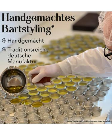 Beardpride Bartwachs - Original Beard Wax for Men | Beeswax Mustache & Beard Styling | Perfect Gift (55g) - Buy Online on GoSupps.com