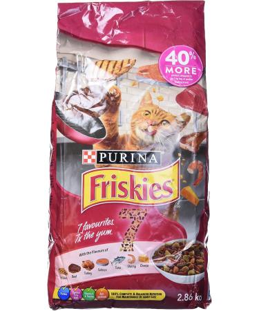 Friskies Chef's Blend Dry Cat Food - 3 kg Bag & 7 Dry Cat Food - 2.86 kg Bag Cat Food + Chicken & Seafood - Buy Online on GoSupps.com