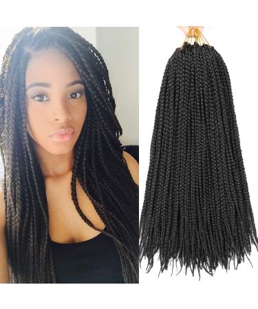 7 Packs 18 Inch Goddess Box Braids Crochet Hair Prelooped Crochet Hair Crochet Braids box braid crochet hair crochet braids hair for black women Jumpo Braiding Hair (18 Inch 7 Packs 1B) 18 Inch ( Pack of 7) 1B