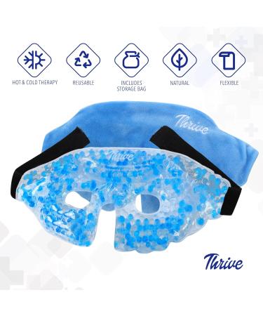 Thrive Hot & Cold Eye Mask - Reusable Gel Bead Ice Pack for Eye Relief - FSA HSA Approved - Buy Online on GoSupps.com