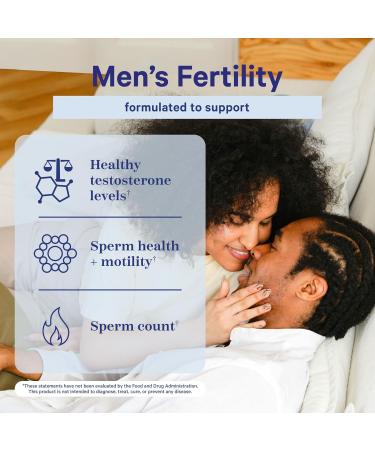 Blue Stork Men's Fertility Bundle Fertility Support Supplement + Organic Tea Vitamins Minerals and Herbs to Support Sperm Health and Reproductive Wellness 30 Capsules + 15 Sachets - Buy Online on GoSupps.com
