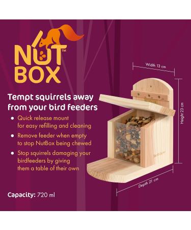 Jacobi Jayne Nutbox Squirrel Feeder - UK Garden Squirrel Feeder with Quick Release Mount - Buy Online on GoSupps.com