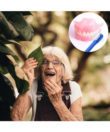Denture Brush Dual Head Toothbrushes - Hard Denture Cleaning Brush (6 Pieces) - Buy Online on GoSupps.com