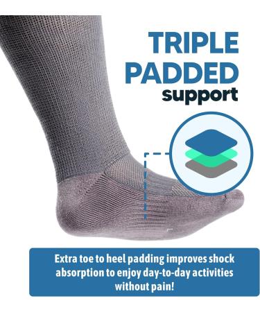 Viasox 6 Pack Non-Binding Diabetic Socks - X-Large White for Men & Women - Buy Online on GoSupps.com