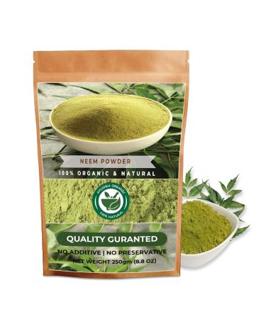 Neem Leaf Powder 8.8 OZ 100% Pure Azadirachta Indica | Traditional Ayurvedic Herb for Skin, Immune, and Detox Support 8.8 Ounce (Pack of 1)