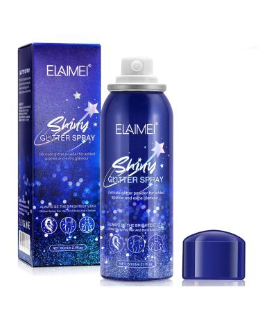 Shiny Glitter Spray  Body Glitter Spray  Hair Glitter Spray  Glitter Spray for Hair and Body (2.11 oz)