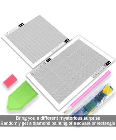 Yomiie 5D Diamond Painting Kit - DIY Full Round Drill Art Embroidery Rhinestone Craft Canvas Home Decor - 12X16in or 14x14in - Buy Online on GoSupps.com