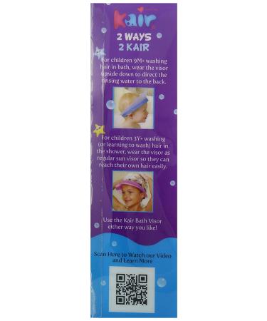 Kair Air Cushioned Bath Visor - Purple | Comfortable Bathing Accessory - Buy Online on GoSupps.com