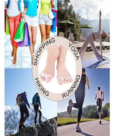 WenTigDY Toe Separators: Bunion Corrector for Women and Men - Toe Spacers, Straightener, Stretcher - Restore Toes to Original Shape - Pink - Buy Online on GoSupps.com