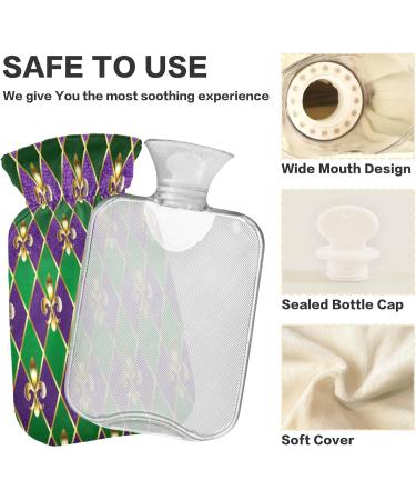 Shop Mardi Gras Jewelry Heat Bottle - 1L Hot Water Bottle for Pain Relief & Warmth | Perfect for Cramps & Cold Feet - Buy Online on GoSupps.com