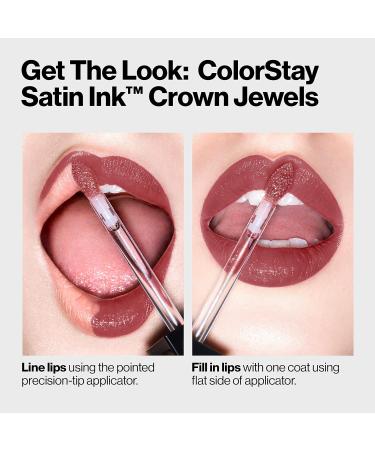 REVLON ColorStay Satin Ink Crown Jewels Liquid Lipstick - Majestic Rose 0.17 fl oz (Pack of 1) - Buy Online on GoSupps.com