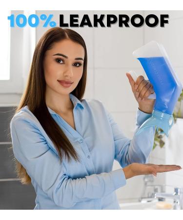 Female Urinal Spill Proof 32 oz - Portable Sturdy Urination Device for Women - Pee Funnel for Car Travel - Road Trip Essentials (1 Pack) - Buy Online on GoSupps.com